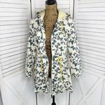 Modcloth In With Whimsical Butterfly Print Anorak Utility Jacket Cream Small Photo 4