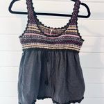 Free People  Knit Babydoll Tank Top Medium Photo 0