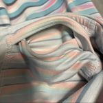 Athleta Zebra stripes pink white and black full length workout athletic leggings Photo 5