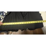 Umgee USA Women’s Johnny Collar Split Neck Black Ruffle Sleeve Dress Size Medium Photo 5