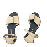 Electric Karma casual beige khaki flat Roman sandals with ankle strap Sz 7 Photo 1