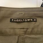 Tinseltown  women’s skinny multi-buttoned olive green jeans‎ — size 12 Photo 6