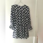 Tuckernuck Pomander Place Kenzo Dress in Navy Blue and White Ikat Size XXL Photo 10