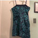 BCBGeneration strapless blue satin mini formal dress. Size 6 Photo 4