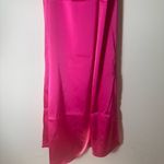 Ana Silky V neck midi slip dress hot pink size XL NWT Photo 3