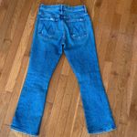 MOTHER THE INSIDER ANKLE DOOM AND BLOOM HI RISE ANKLE FLARE BOOTCUT STRETCH JEAN Blue Size 25 Photo 4