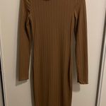 SHEIN Sweater Dress size XS BROWN COLOR cowl neck. Photo 0