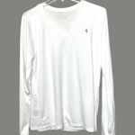 Under Armour Women's V-Neck White Long Sleeve Tee Photo 2
