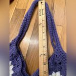 Crochet purple tote bag Photo 6