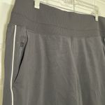 Athleta Luxe Ankle Jogger Pants Black White Stripe Athletic Workout XL Photo 8