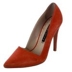 Alice + Olivia Dina Suede Pumps Orange Size EU 37.5 Photo 0