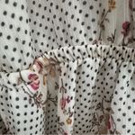 Carly Jean Los Angeles  size‎ Small Ruffle Midi Dress Long Sleeve Paisley Dot Photo 9