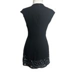 Needle & Thread  floral sequin hem black cocktail dress Photo 4