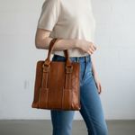 Kate Landry  Purse Travel Tote Bag Leather Photo 1