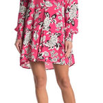 Maaji NWT shinning Tides Pink Floral Tiered Dress Size Large Photo 0