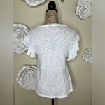 Lucky Brand Embroidered Peasant White, Blue & Yellow Babydoll Blouse Siz… Photo 10