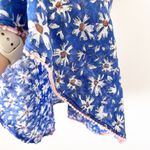 Poupette St Barth Off the Shoulder Floral Printed Mini Dress in Blue Size XS Photo 5