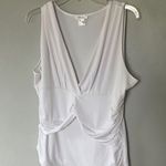 Venus Women's Deep Plunge Wrap Tank Top White XL Photo 0