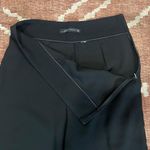 ZARA Womens High Waisted Trouser Dress Pants Wide Leg Black Minimalist Medium Photo 2