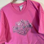 ✨ Harley Davidson Women’s Pink Silver Philadelphia Pennsylvania Shirt XL Pink Photo 1