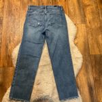 Kut From The Kloth Size 8 Denim Jeans Button Front Raw Hem Medium Blue Raw Hem Photo 6