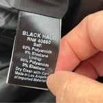 Black Halo  Garland Gun Metal Velvet V-neck Flounce Hem Midi Dress Womens Size 12 Photo 4