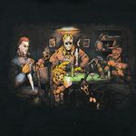 Slashers Guy Night Poker Game Hoodie Size Medium Photo 1