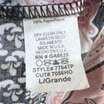 Black and rust one shoulder ruffle top size large Photo 6