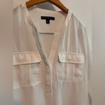 Banana Republic Utility Pocket Blouse in Off White Sz XS PT Photo 3