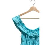 Ruffle Nightie Dress Blue Size L Vintage Size L Photo 4