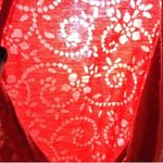 Free People M Floral Pattern Burnout Henley Top Photo 3