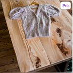 ASTR  the label Light Mauve Fluffy buttons Jacket XS nylon and Acrylique Photo 4