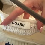 DO+BE  White Ruffle Crop Tank Top Photo 1