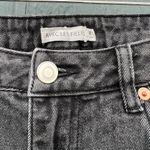 Avec Les Filles Straight Mom Jeans Distressed Washed Black Size 28 Photo 9