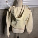 OFFLINE by Aerie Sherpa Full‎ Zip Up Hoodie Sweatshirt Women's S/P Cream Comfy Photo 2