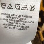 Anthropologie Anthropolgie Top Pullover Animal Print Mock Neck Short Sleeve Womens XS Photo 4