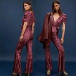 Free People NEW ‎ Rosaline velvet floral print Jumpsuit, S Photo 1