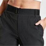 Athleta Trekkie Belted Black Hiking Commute Travel Pants Size 4 Photo 2