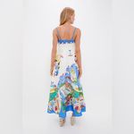 ALEMAIS Multi Nadia European‎ Flax Sundress with pockets US 2 Blue Photo 5