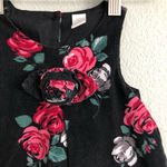 H&M Black/Pink Floral Corduroy Dress. Size 6-9m Photo 2