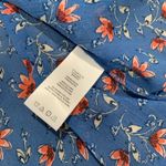 Kut From The Kloth sheer floral blouse button down long sleeve blue size… Photo 2