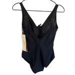 Gottex  Golden Touch 10‎ Black One Piece V Neck Swimsuit Photo 3