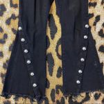 RACHEL ROY black crop flare leg studded denim Size 27 Photo 6