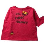 Disney Womens Medium T-Shirt Top Winnie the Pooh OK But First Honey Long Sleeve Photo 1