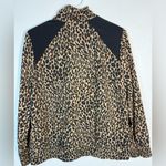 Chico's Animal Print Bomber Jacket with Black Accents Photo 3