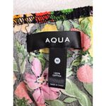 AQUA ‎ Floral Print Crop Top Black Pink Yellow Sleeveless Summer Casual Medium Photo 7