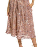 Ulla Johnson  Raquel Midi Skirt Tie Front Detail Floral Ruffle Tiered Size 0 XS Photo 0