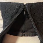 J.Crew  Black Lace Strapless Dress Size 6 Photo 3