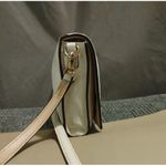 Kate Spade White Leather Crossbody Bag With Striped Lining & Turn Lock Closure Photo 15