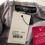 Little Mistress  Dress Sleeveless Tulle Crochet Prom A Line Gray Size 8 Photo 2